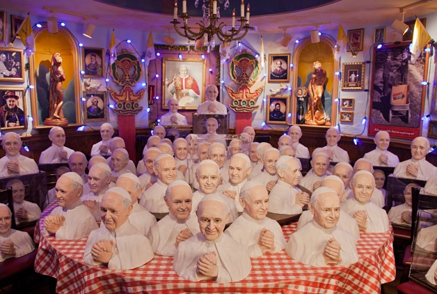 Promotional Work | Client: Buca di Beppo | Pope busts revealed!